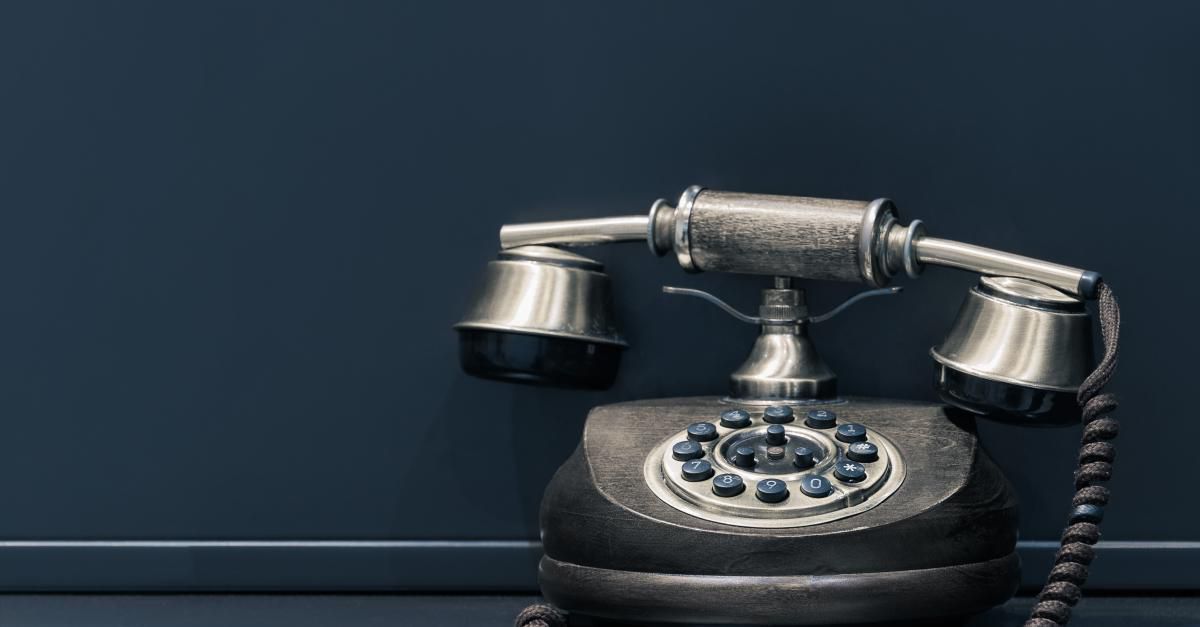 Photo of a vintage phone